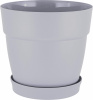 Горшок ВИЛЛА ДЕ ФЛОРИ/ФЛОРА фикс.под. д.360мм 20л, на колесиках утренний туман